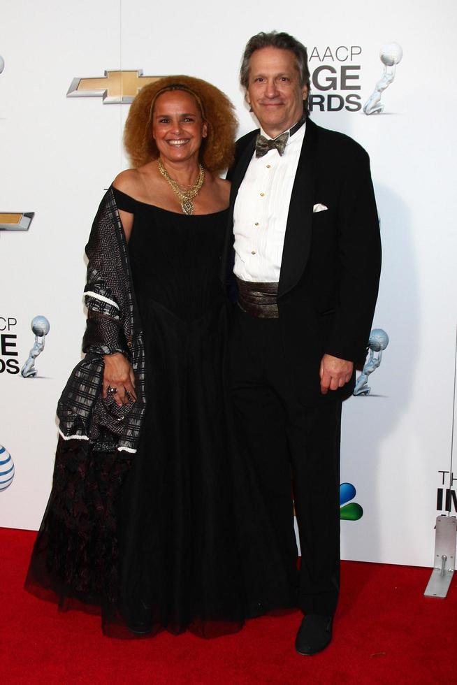 LOS ANGELES, JAN 31 - Shari Belafonte, Sam Behrens arrives at the 44th NAACP Image Awards at the Shrine Auditorium on January 31, 2013 in Los Angeles, CA photo