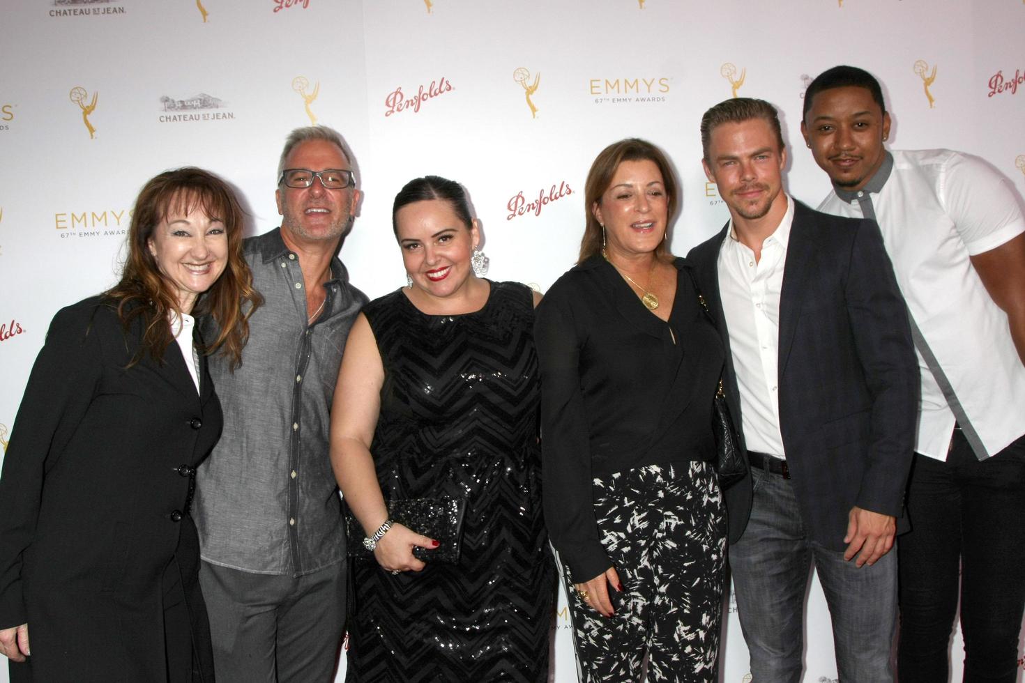 LOS ANGELES, AUG 30 - Tessandra Chavez, Derek Hough at the TV Academy Choreography Peer Reception at the Montage Hotel on August 30, 2015 in Beverly Hills, CA photo