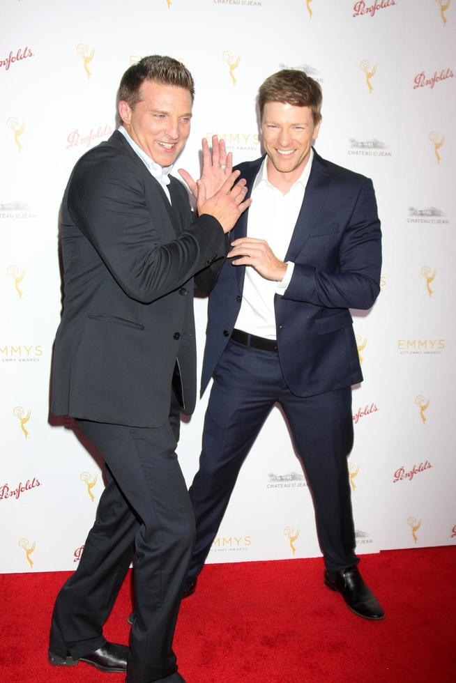 LOS ANGELES, AUG 26 - Steve Burton, Brugess Jenkins at the Television Academy s Daytime Programming Peer Group Reception at the Montage Hotel on August 26, 2015 in Beverly Hills, CA photo