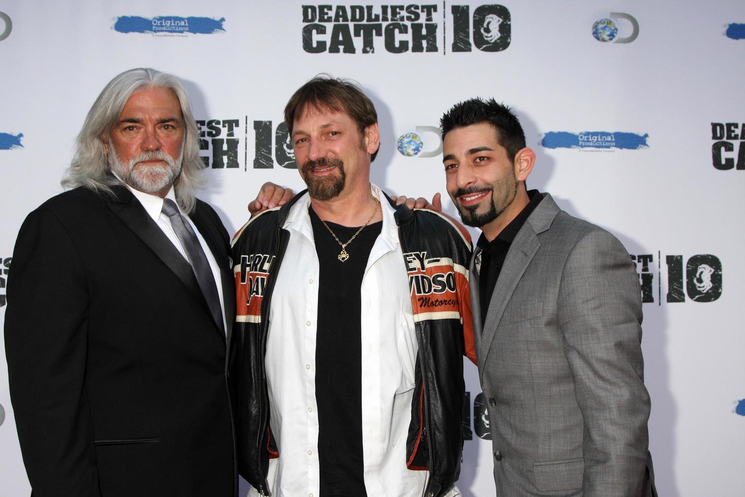 LOS ANGELES, APR 22 - Bill Wichrowski, Johnathan Hillstrand, Josh Harris at the Deadliest Catch Season 10 Premiere Screening at ArcLight Hollywood Theaters on April 22, 2014 in Los Angeles, CA photo