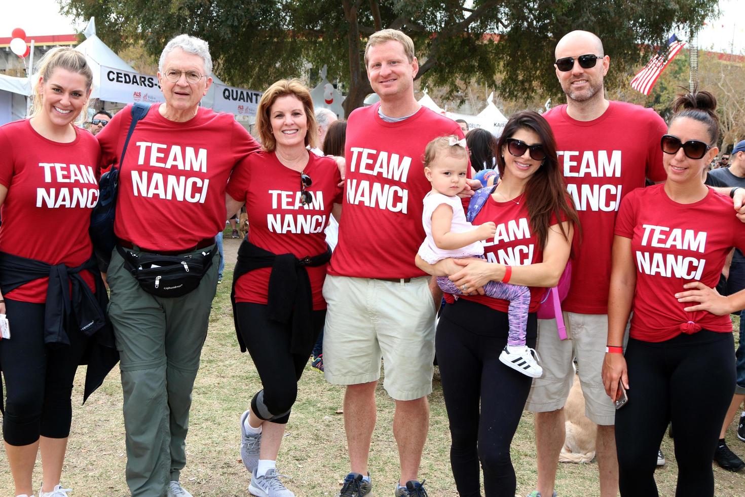 LOS ANGELES, OCT 16 - Lisa Kasteler, Family Freinds at the ALS Association Golden West Chapter Los Angeles County Walk To Defeat ALS at the Exposition Park on October 16, 2016 in Los Angeles, CA photo