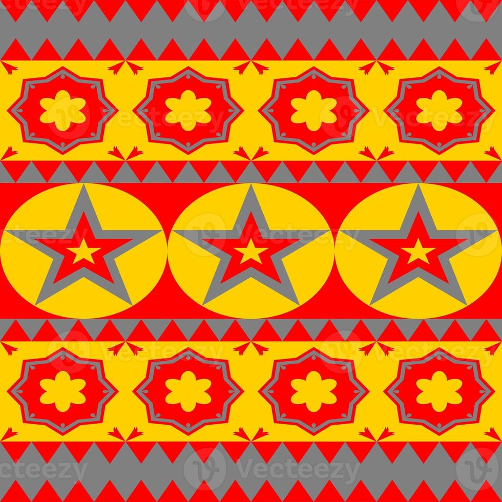 gray star pattern fabric photo