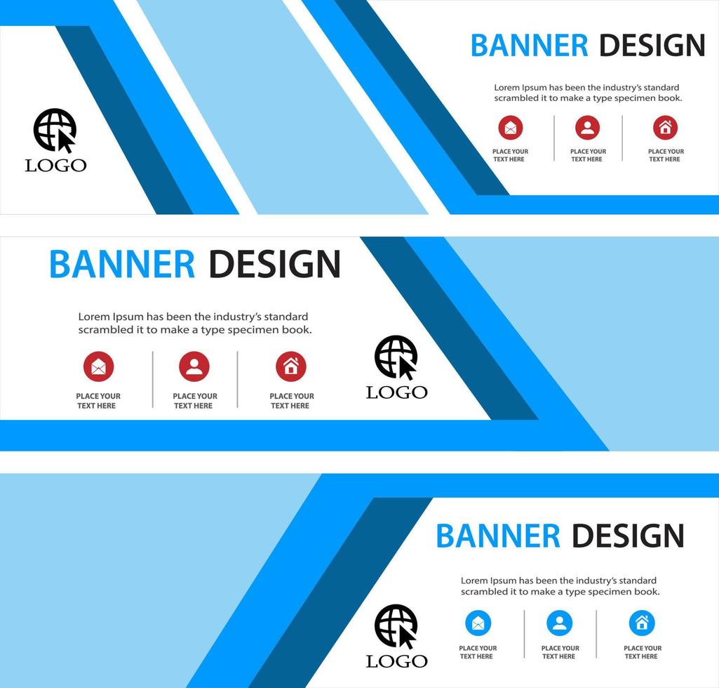 corporate business banner template horizontal advertising business banner layout template flat design set for design, business, education, advertisement. vector