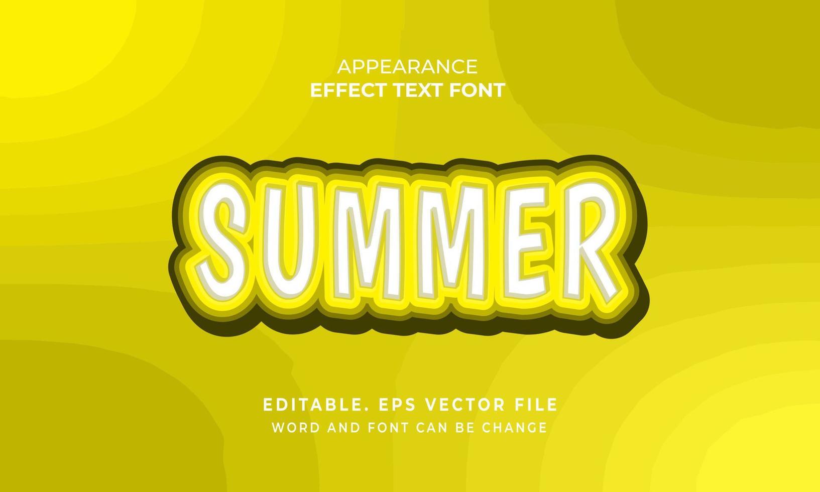 Stickers text effects font for Banner vector
