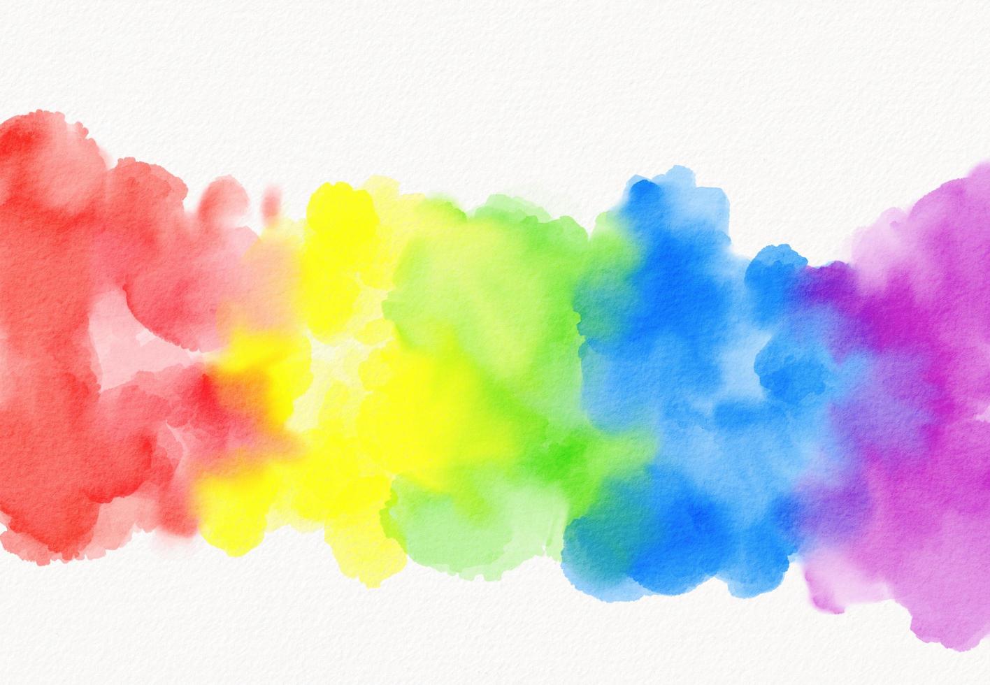 Rainbow  flag watercolor background.LGBT  Pride month texture concept. photo