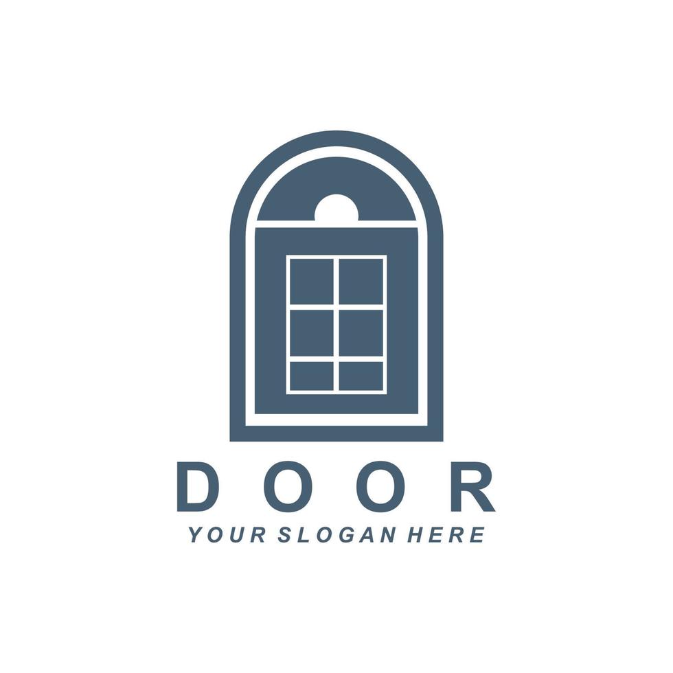 Home Door Logo, Home Interior icon design vector