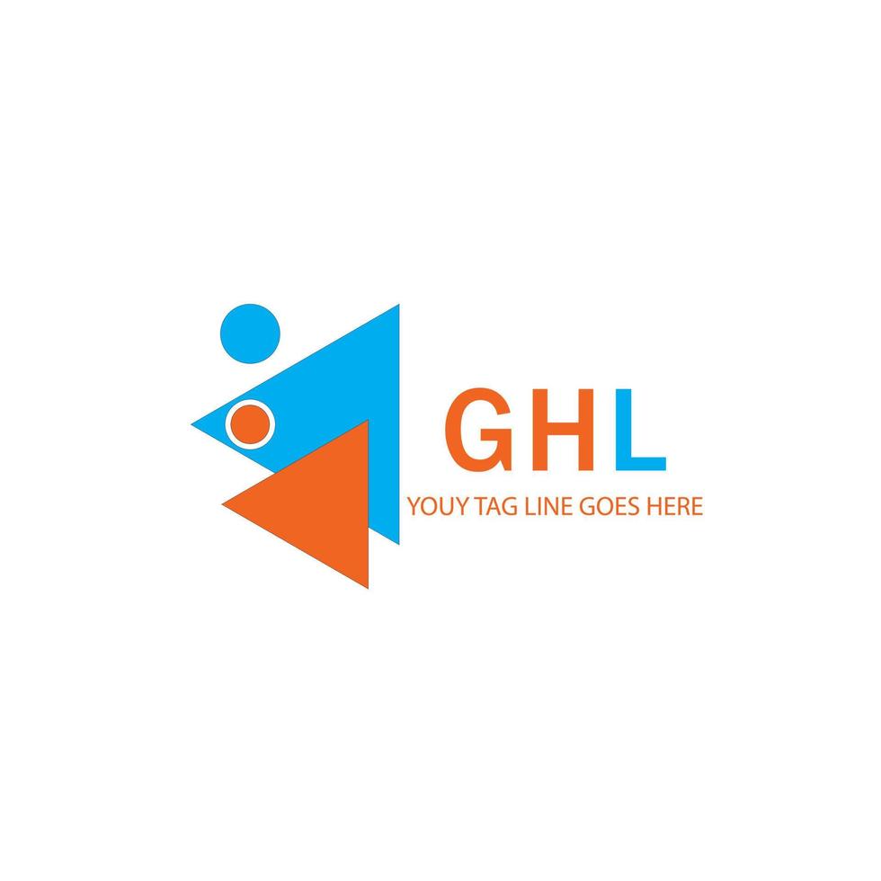 GHL letter logo creative design with vector graphic