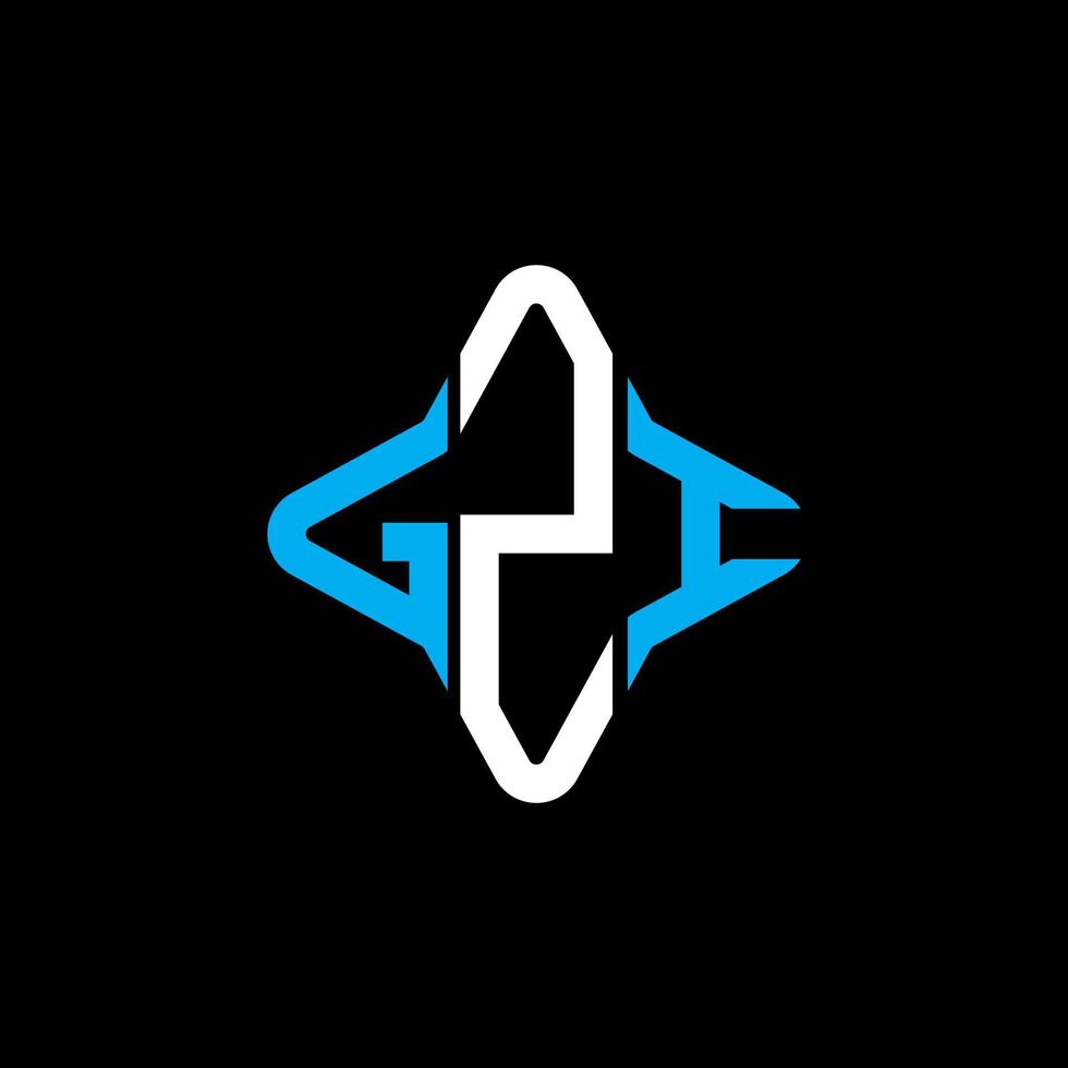 GZI letter logo creative design with vector graphic