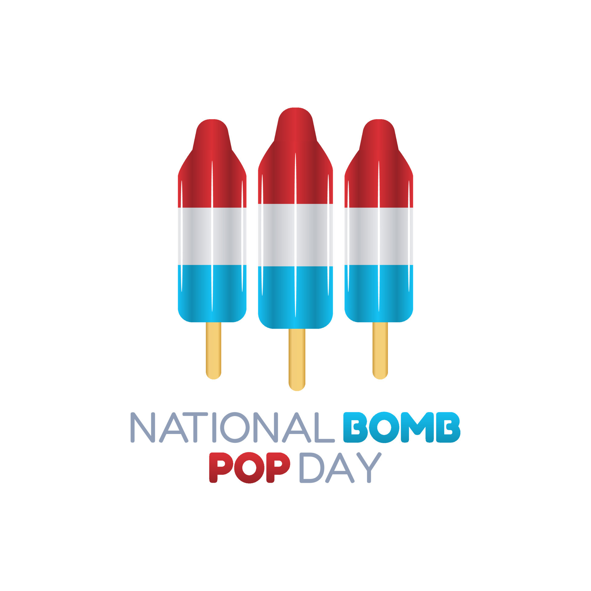 vector graphic of national bomb pop day good for national bomb pop day celebration. flat design