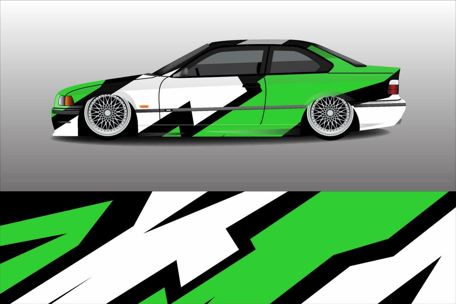 rally racing car wrap livery sticker design vector