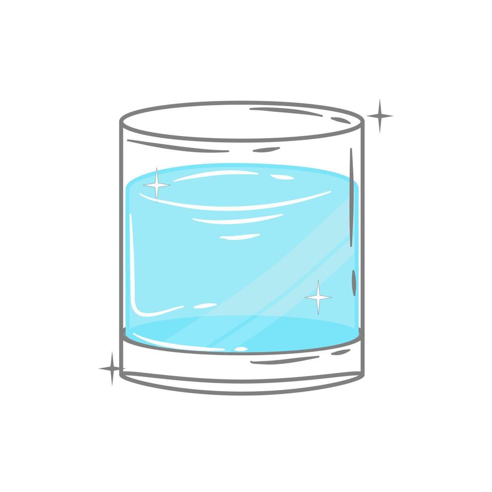 Bar glassware vector