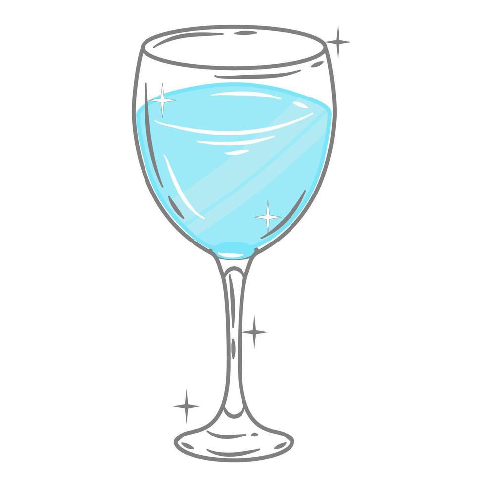 Bar glassware vector