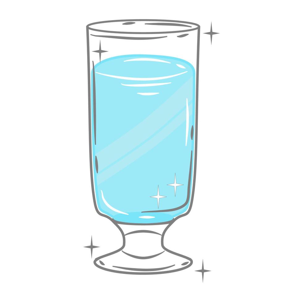 Bar glassware vector