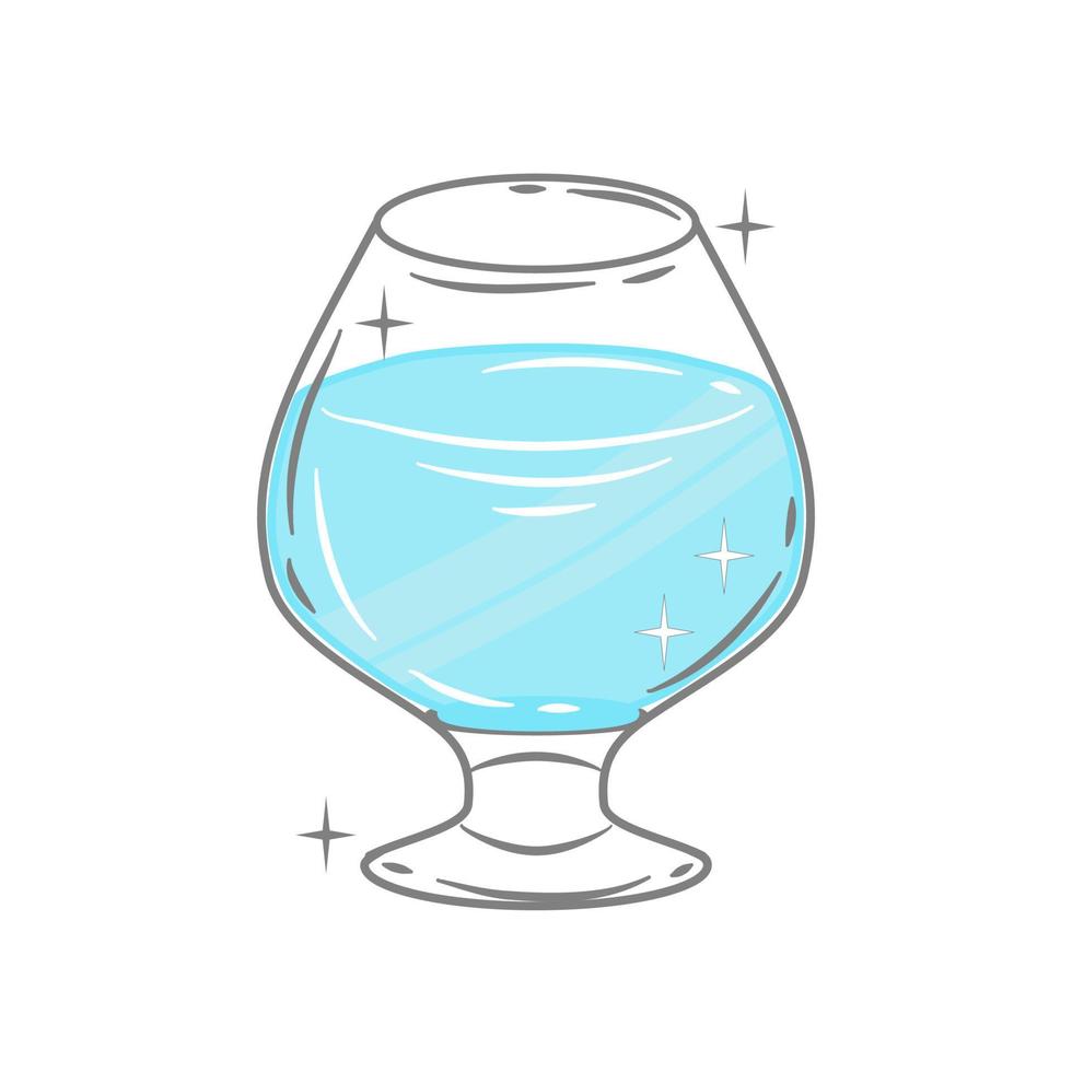 Bar glassware vector
