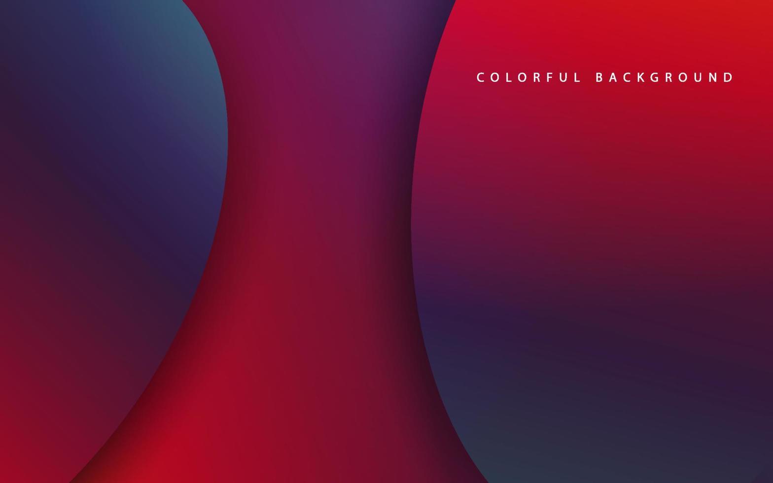 Abstract blue red gradient overlap layer background vector