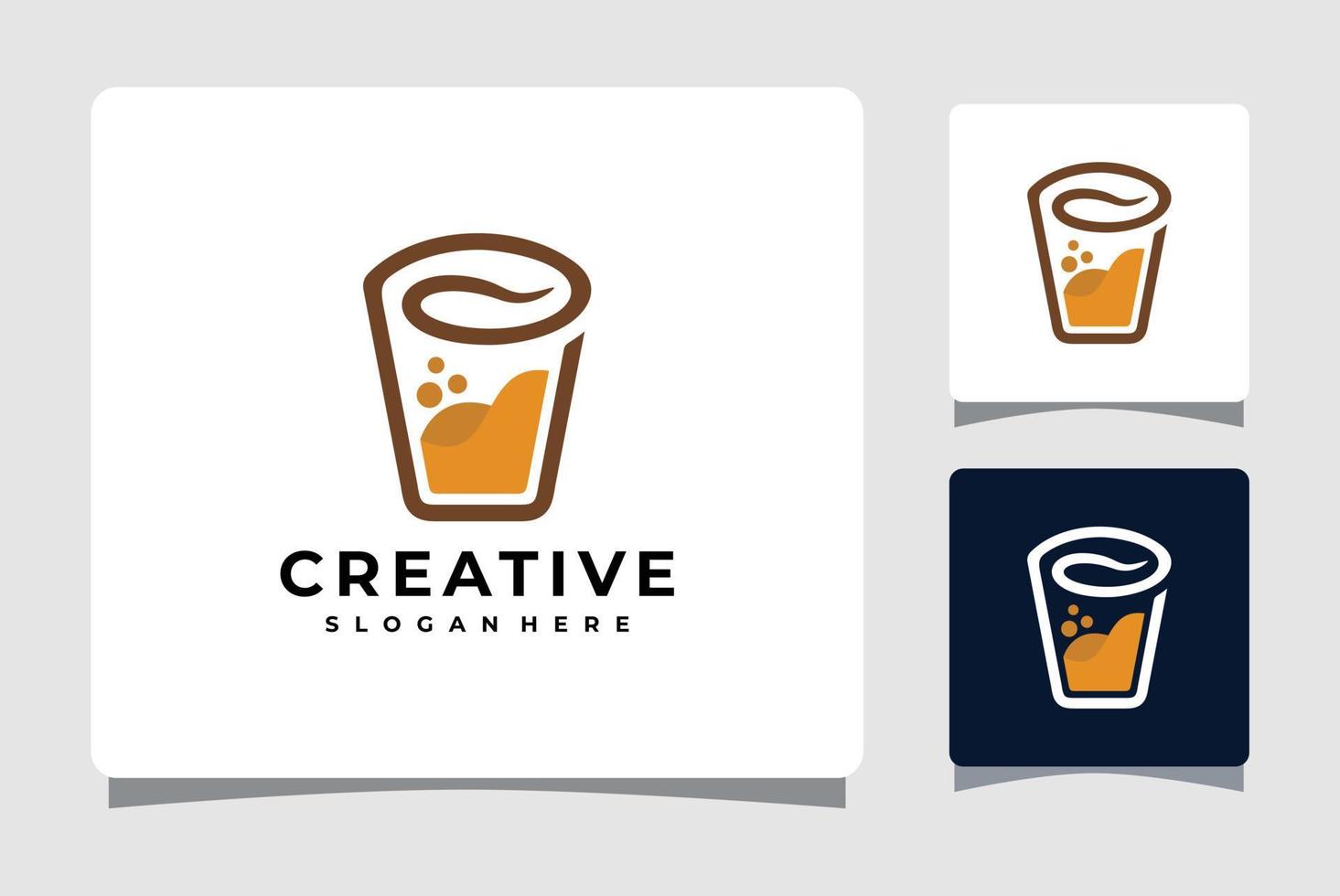 Coffee Cub Logo Template Design Inspiration vector