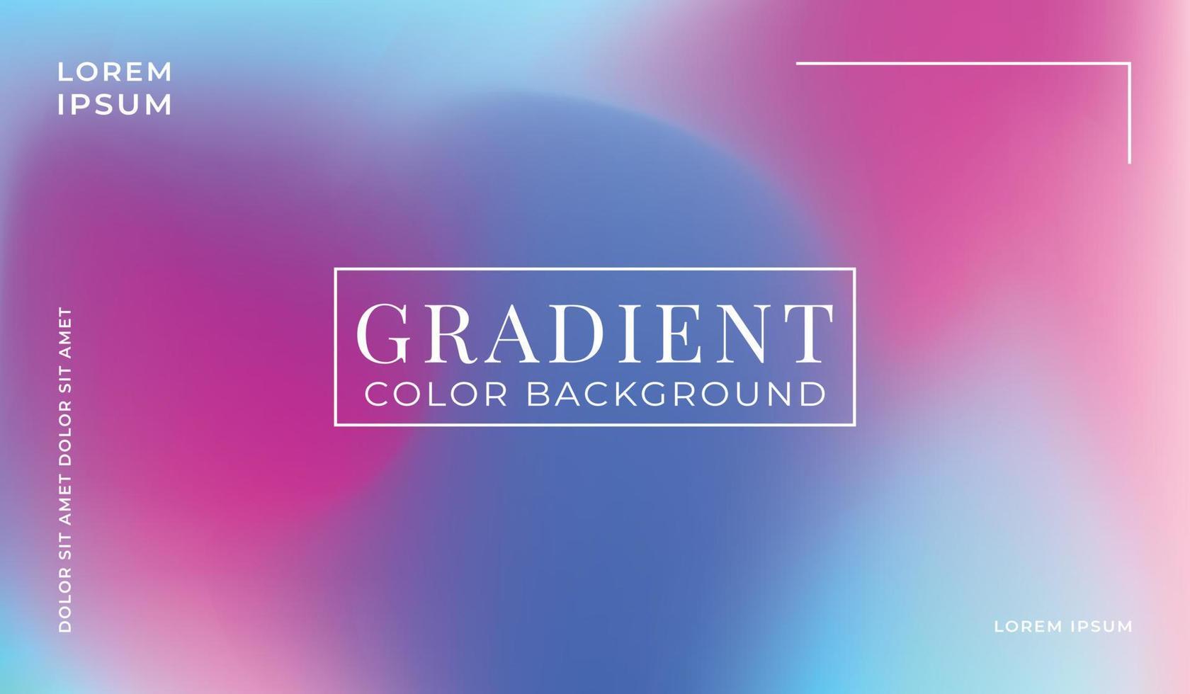 Colorful gradient background design with fluid graphic style. Vector illustration.