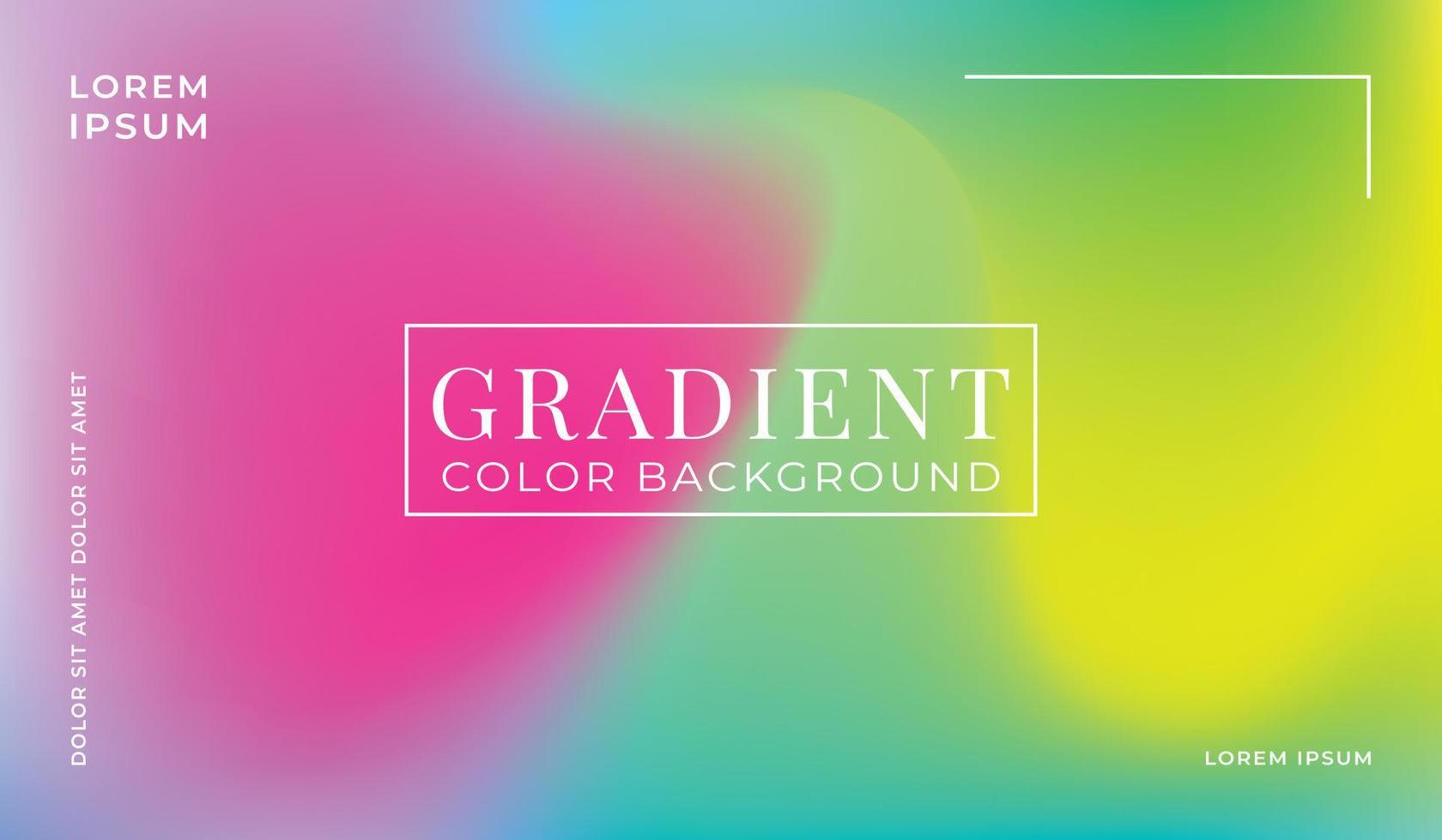 Colorful gradient background design with fluid graphic style. Vector illustration.