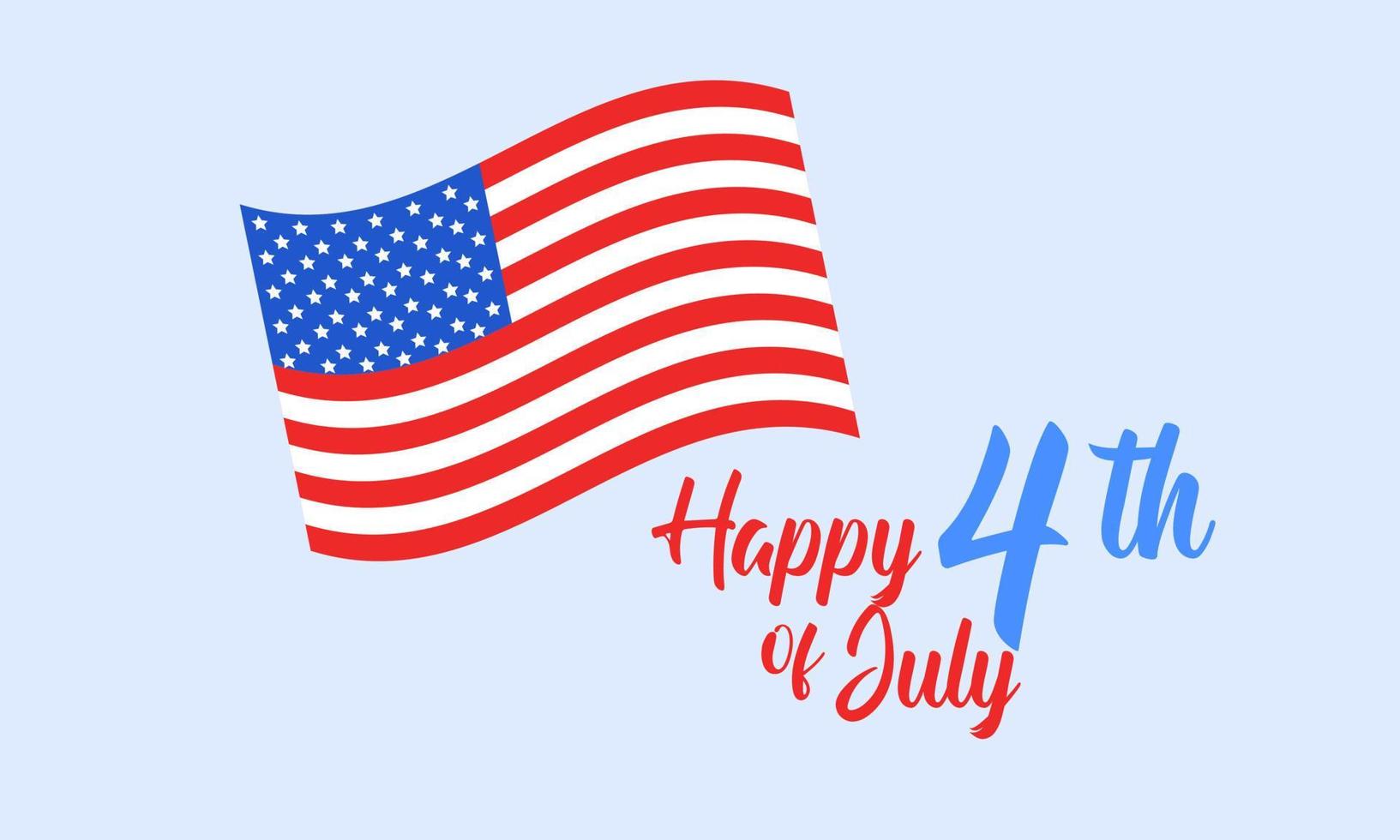 Celebrate 4th of July, Happy Independence Day Illustration vector