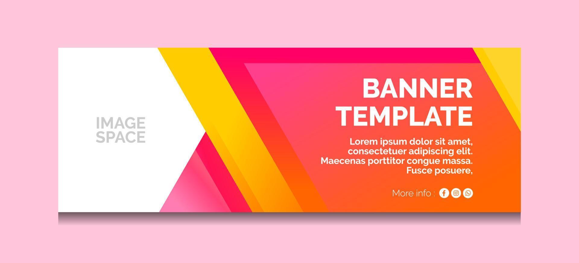 banner template vector and graphic