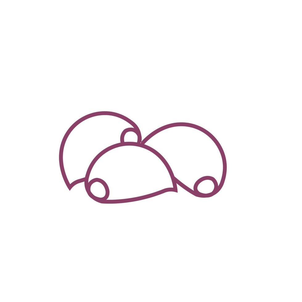 Garlic vector icon illustration design template