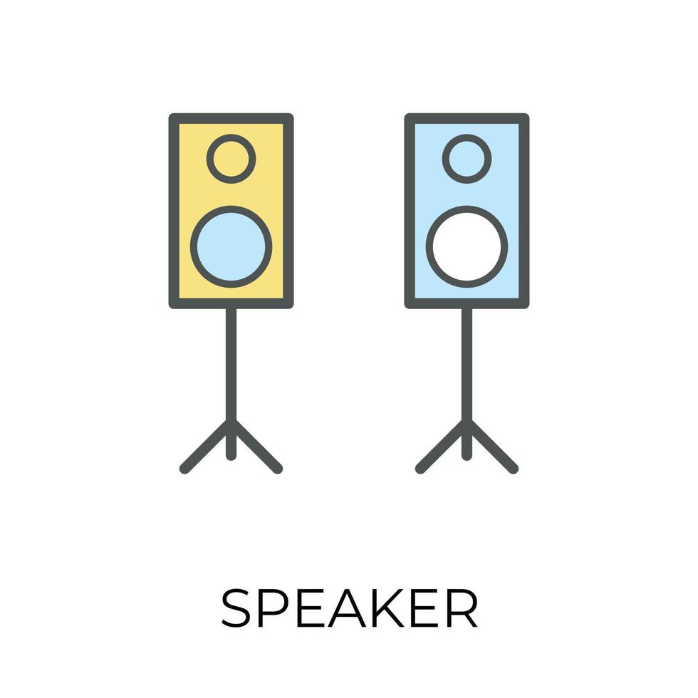 Trendy Stand Speakers vector