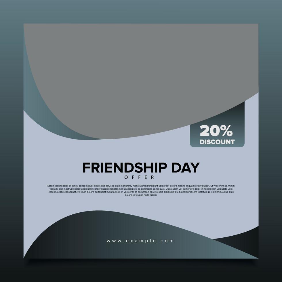 Happy Friendship Day Banner Design vector