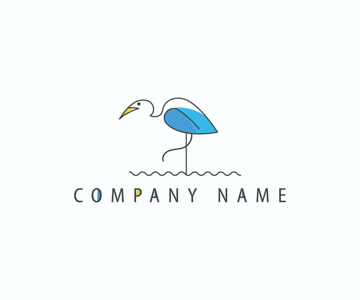 Stroke line art Logo vector