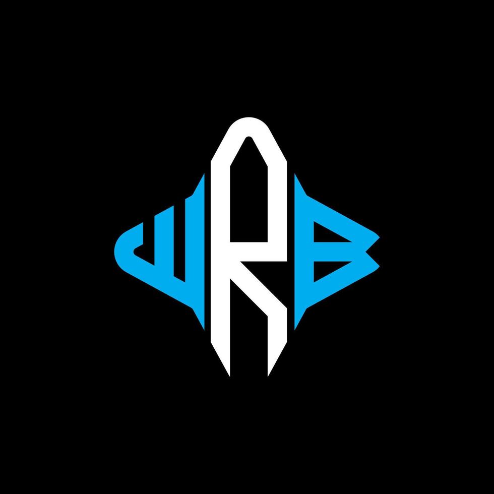 WRB letter logo creative design with vector graphic