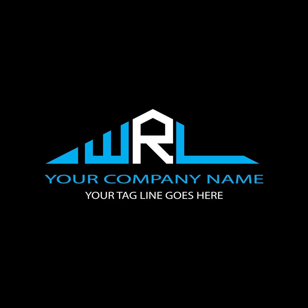 WRL letter logo creative design with vector graphic