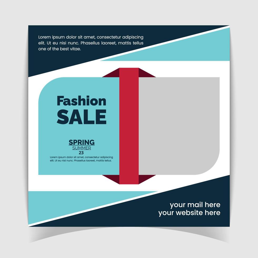 Fashion Sale Banner Design Template vector