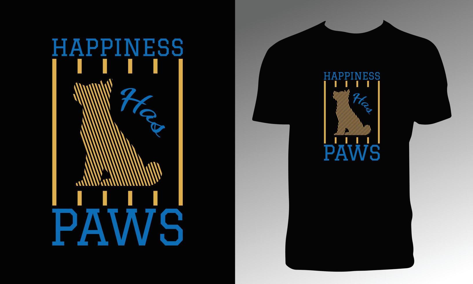 Dog Typography T Shirt Design vector