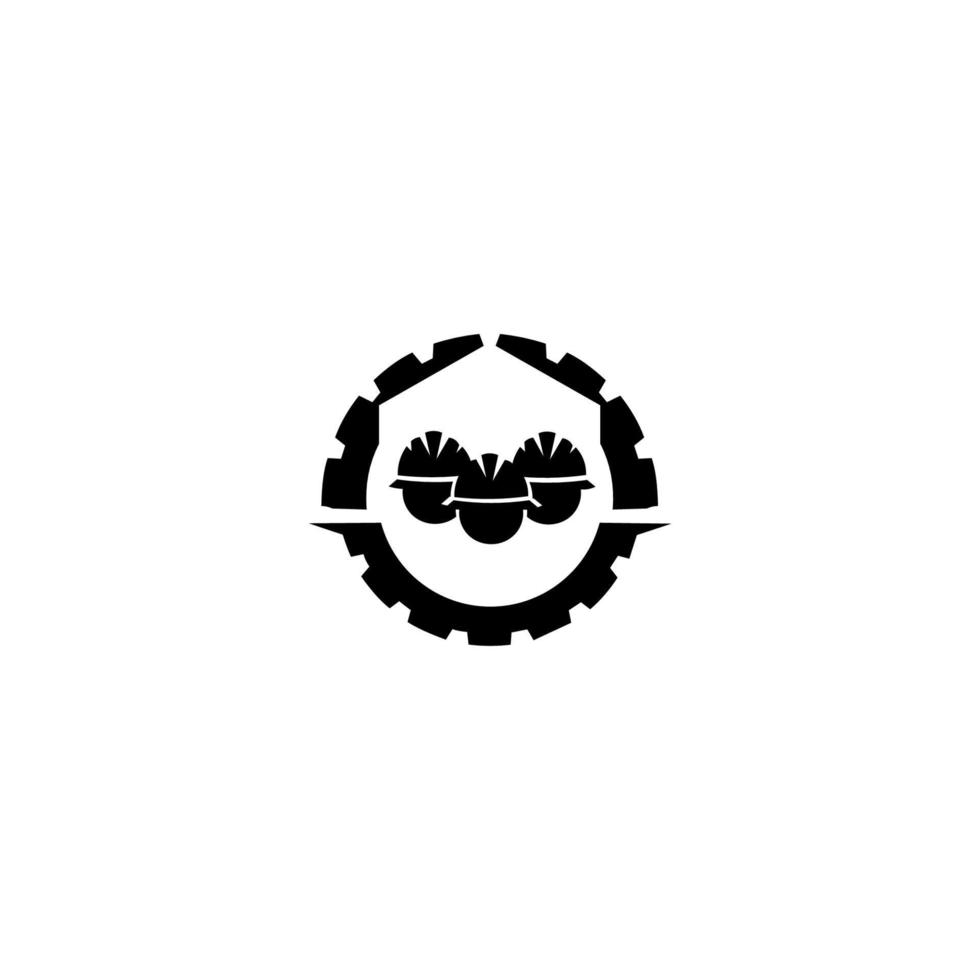 Engineer Logo Template Design Vector. engineering worker and construction. Industrial engineers workers. vector