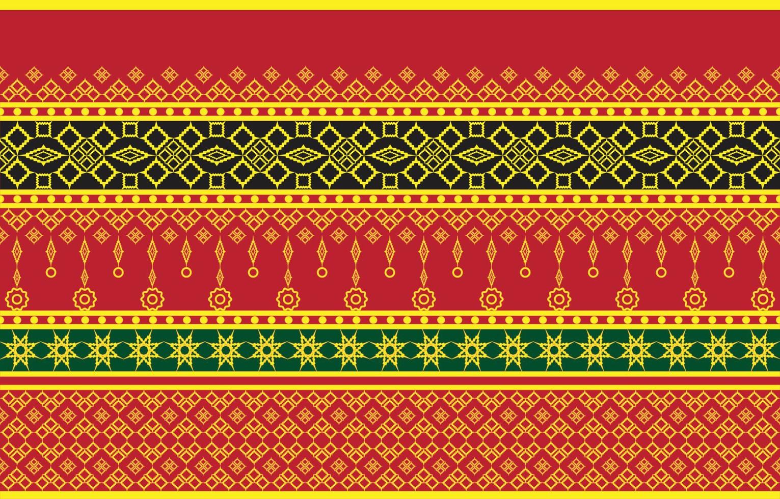 patrón de seda tailandés cultura de tailandia vector