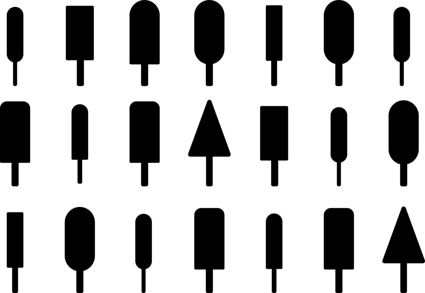 Ice cream on stick isolated on white background. Ice cream sweet refreshing summer illustration vector. Chocolate sprinkles ice cream popsicle vector