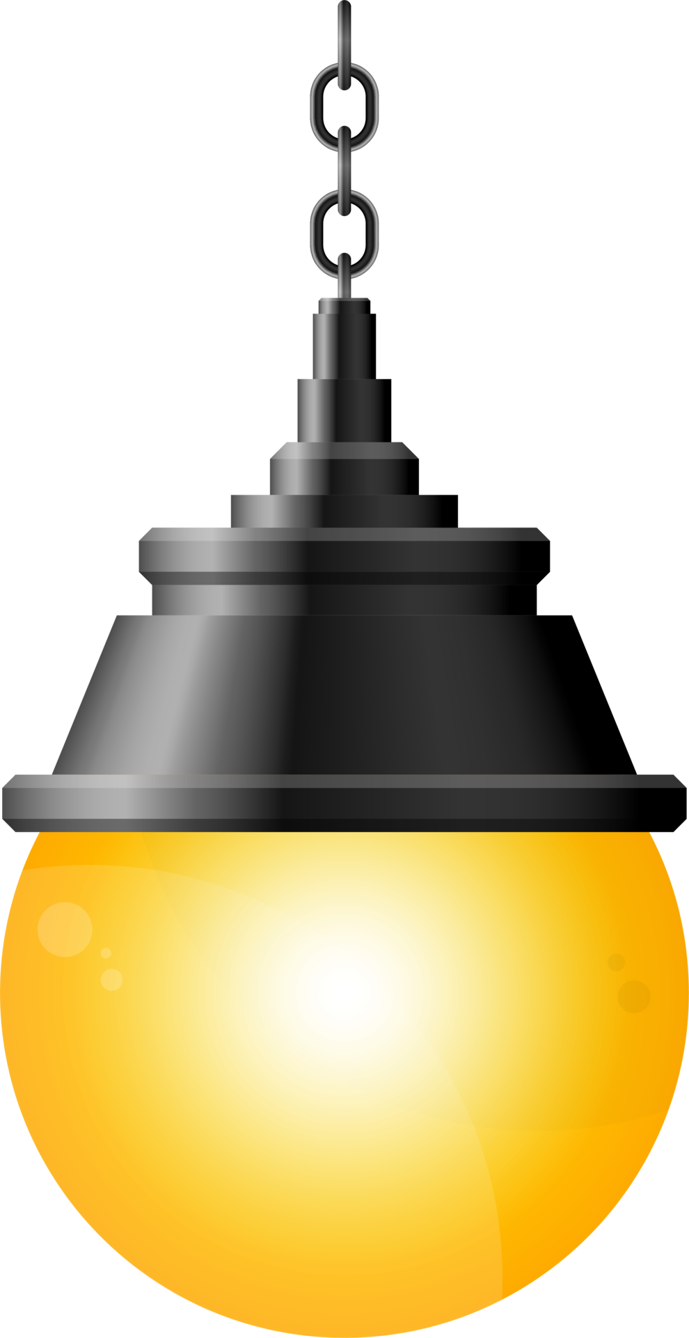 Black realistic street light clip art 11992705 PNG