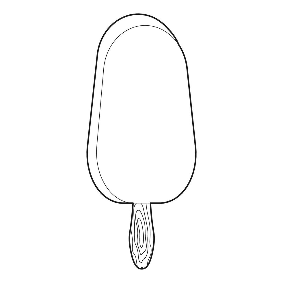 Ice Cream cone coloring book. Children's sweets. antistress vector