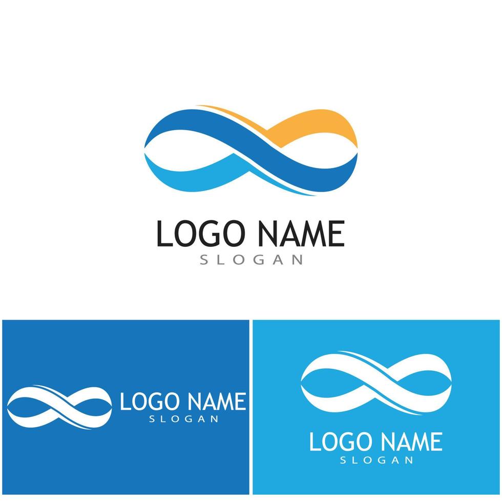 Infinity Design Vector icon illustration Logo template design