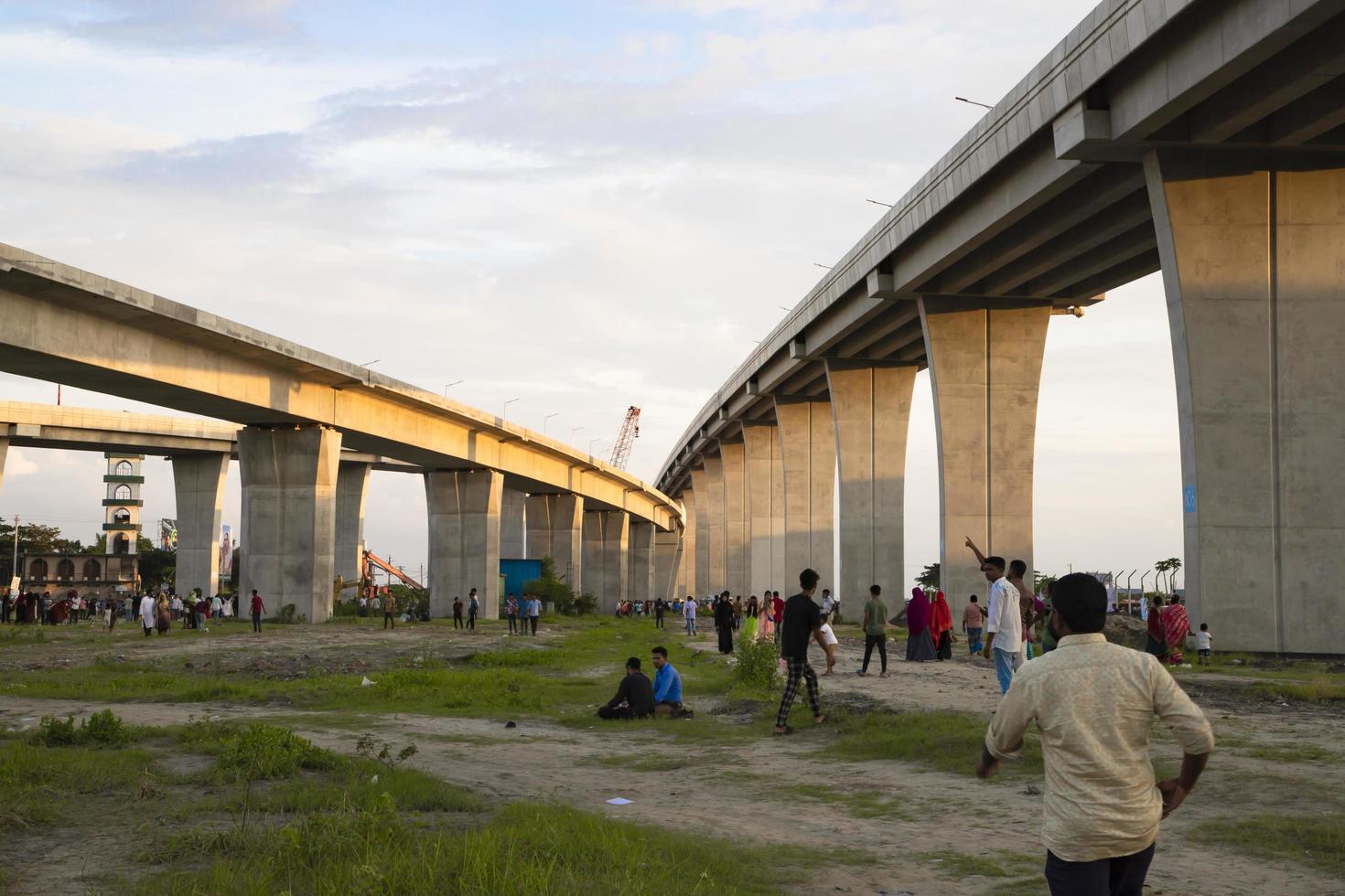 Munshiganj, Bangladesh. The construction of the Padma Bridge is complete, - On June 25, 2022, the largest bridge in Bangladesh, was inaugurated The bridge is open to traffic. photo