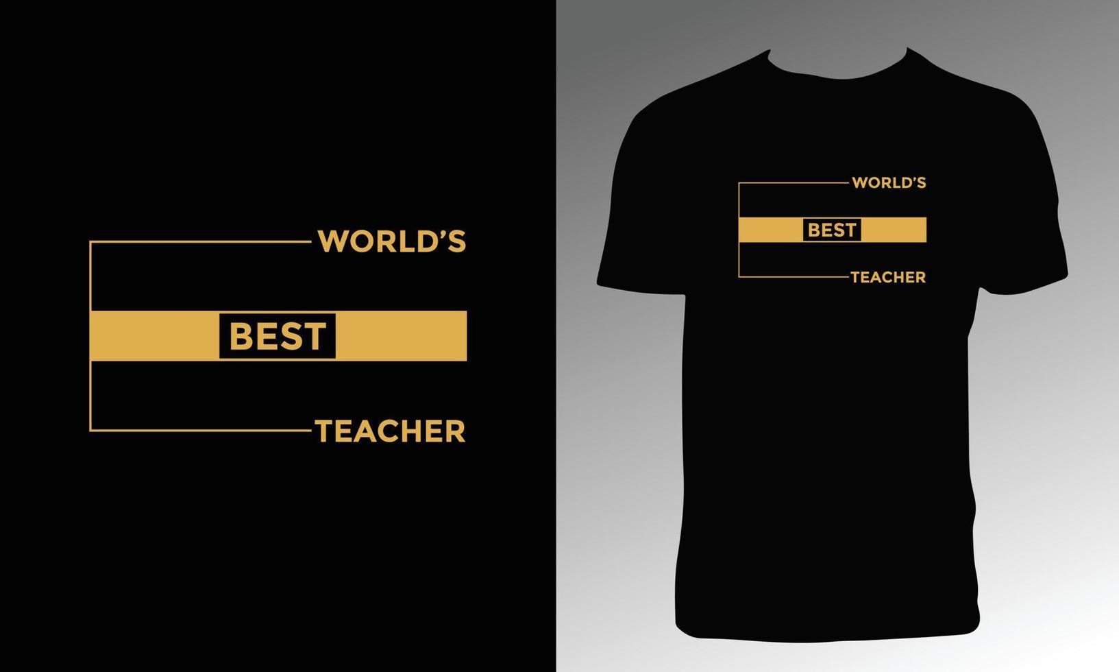 Teacher Vector T Shirt Design