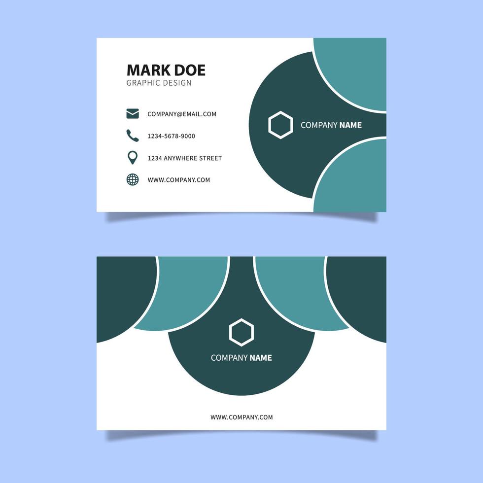 Modern Creative Geometric and Clean Business Card Vector Template