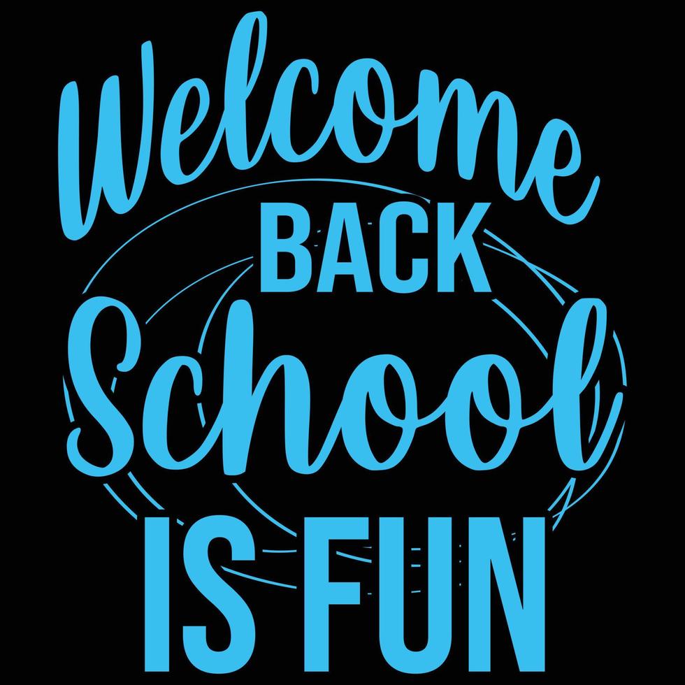 Back to school typography t-shirt design vector graphic element with text effect