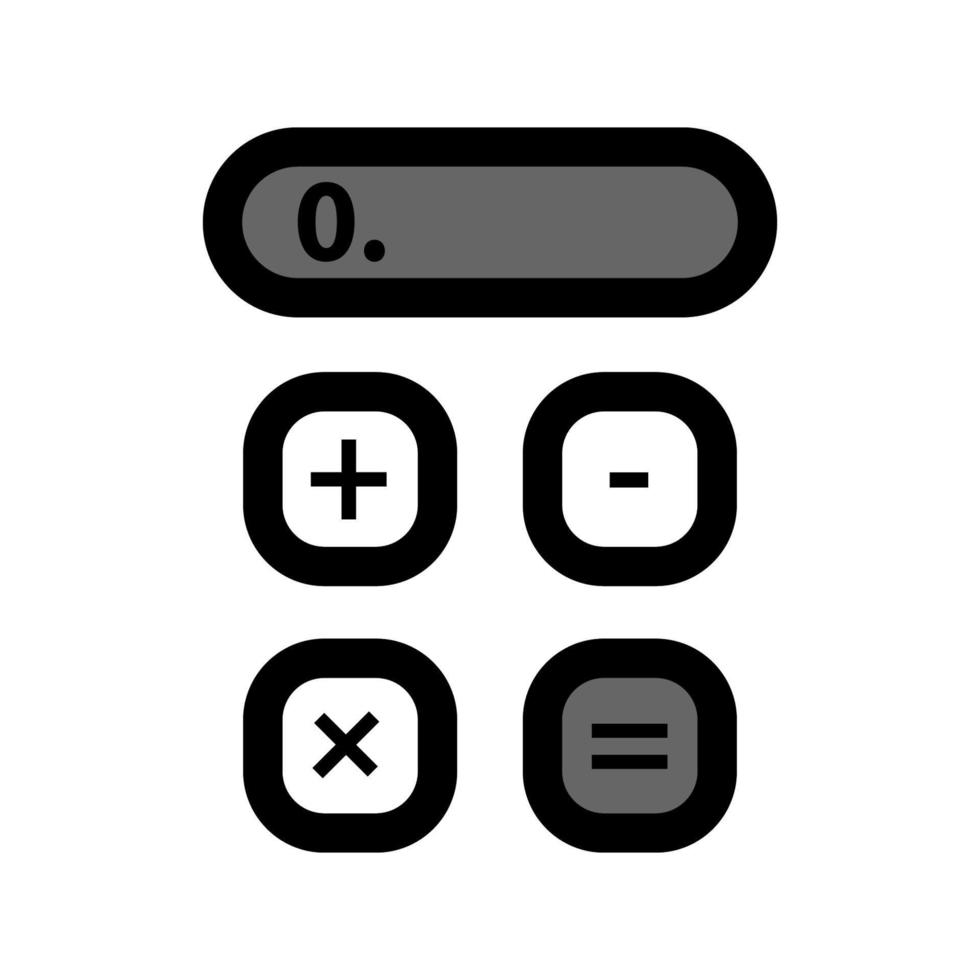 Illustration Vector graphic of calculator icon design