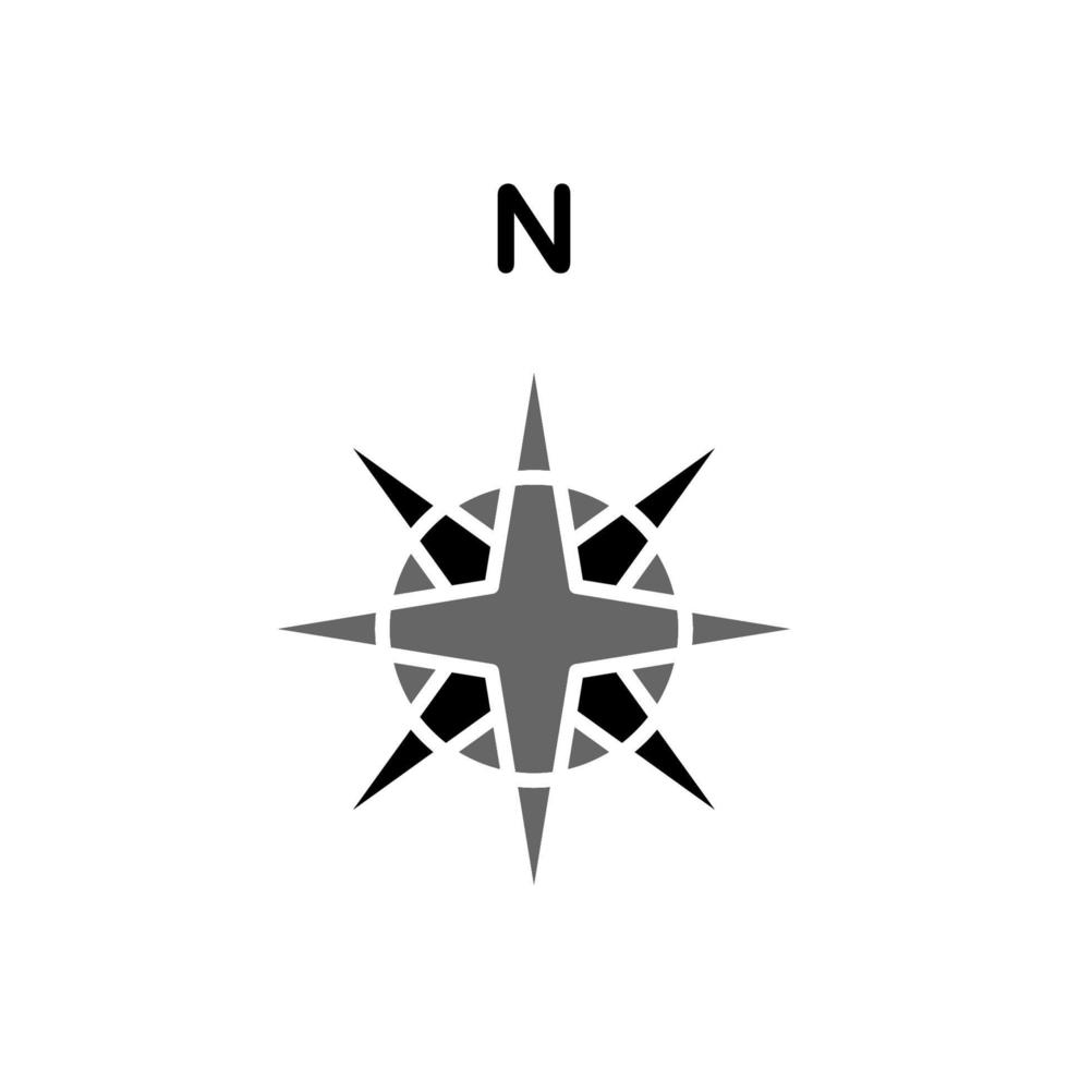Illustration Vector Graphic of Compass Icon Design