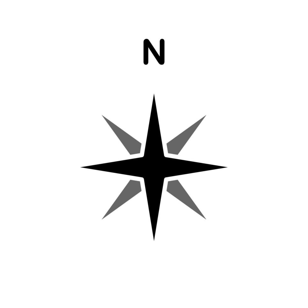 Illustration Vector Graphic of Compass Icon Design