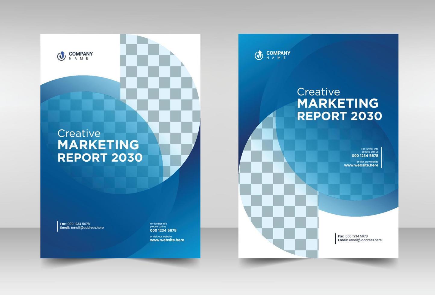 Annual report brochure flyer design template vector Leaflet presentation book cover templates