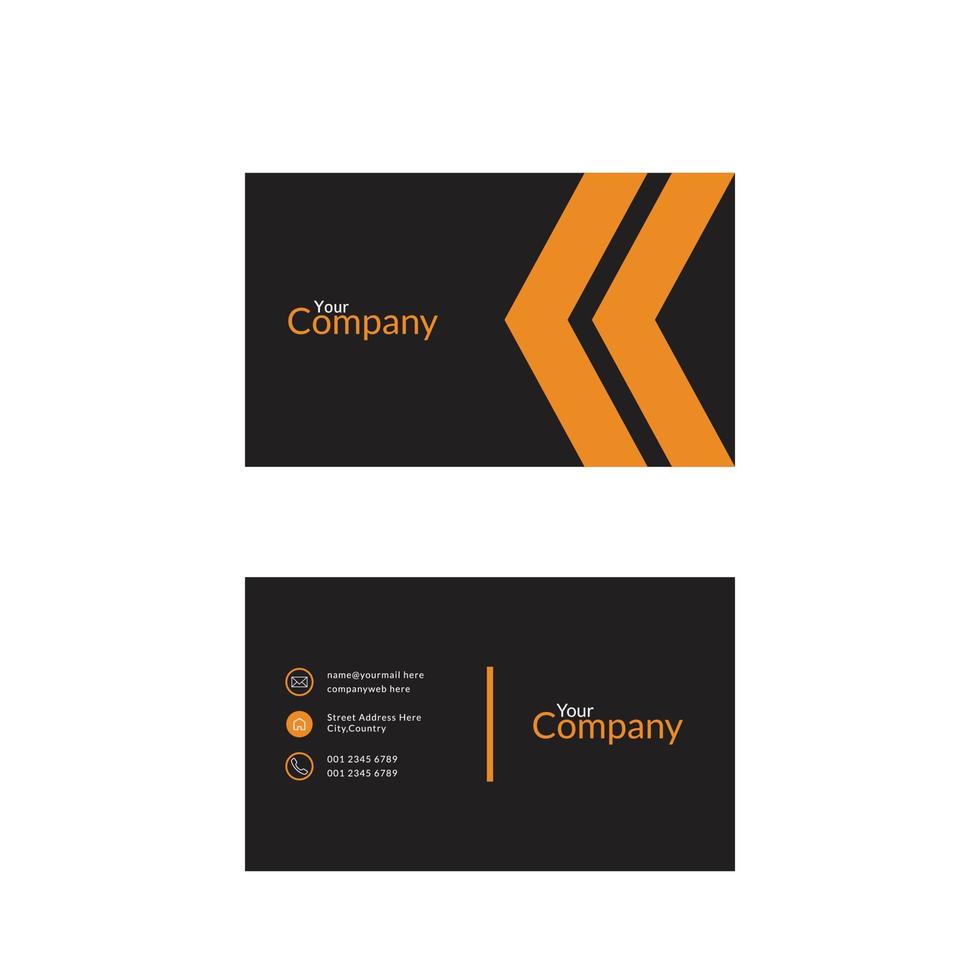 Simple minimalist Business cards desgin vector