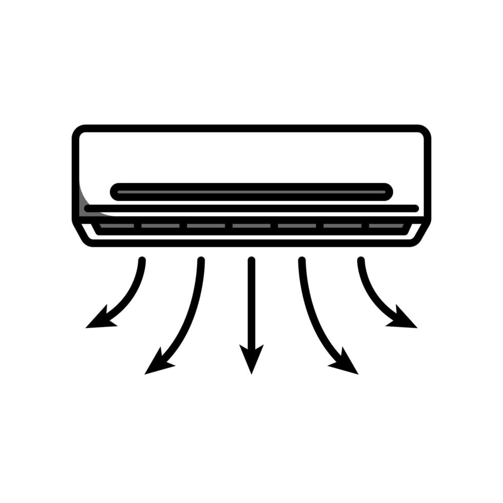 plantilla de icono de aire acondicionado vector