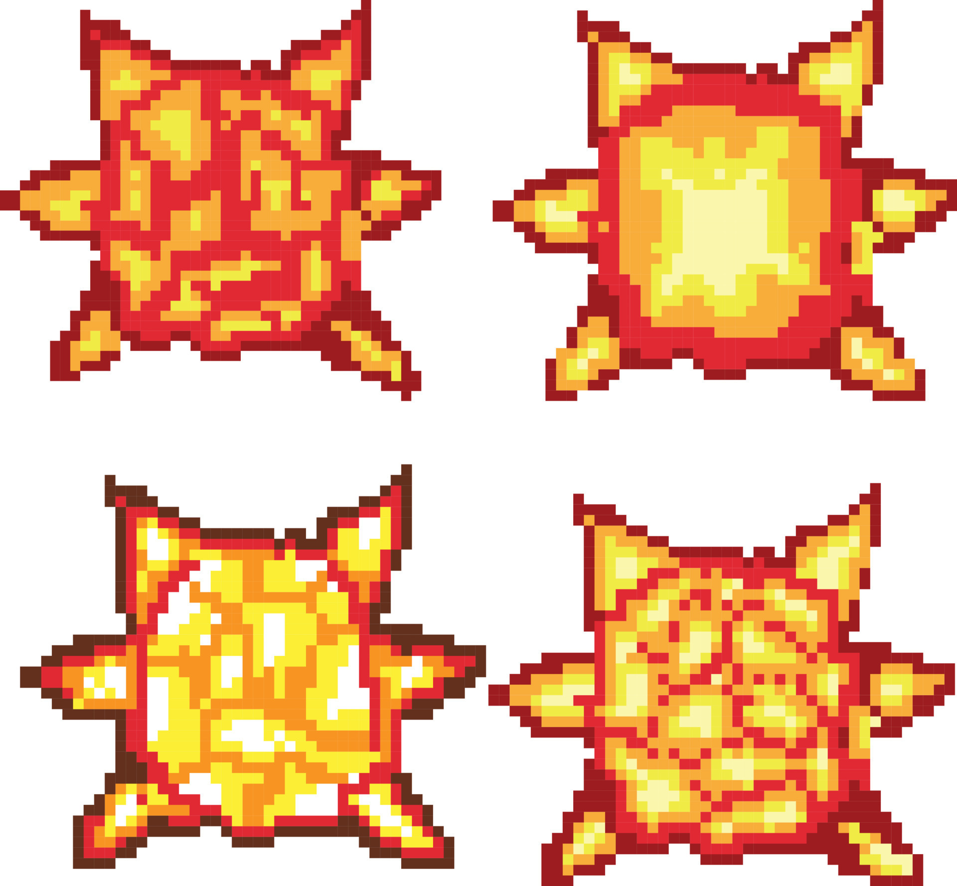 Printexplosion pixel art, Video game explosion animation flame pixel ...