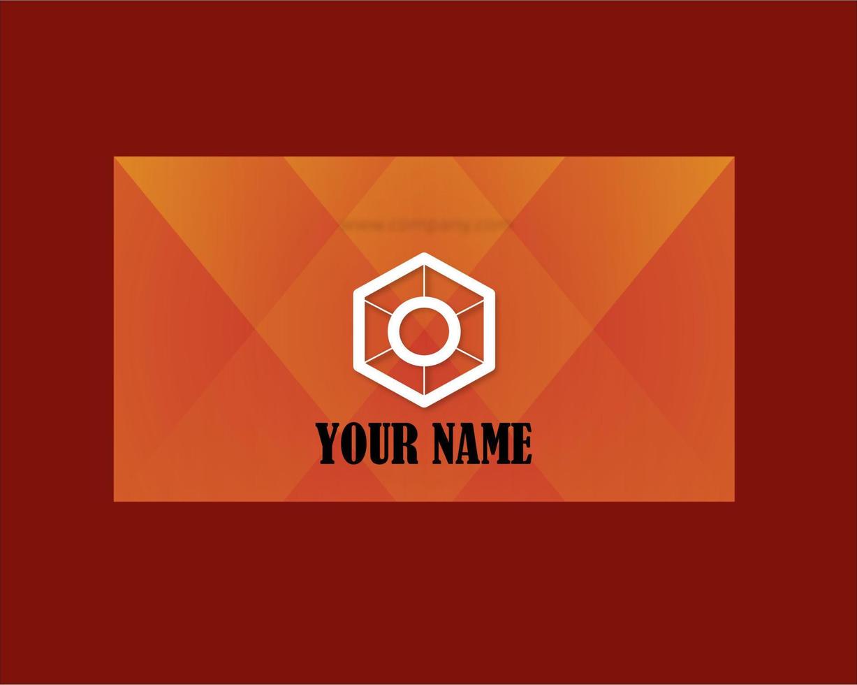Minimalist id card design template vector